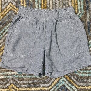 Briggs New York Black and White Striped Women's Shorts